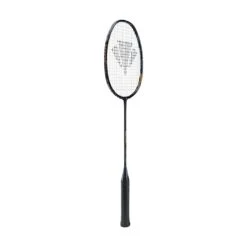 Carlton Badmintonschläger Vapour Trail 90 (90g/kopflastig/sehr Steif) Schwarz - Besaitet -