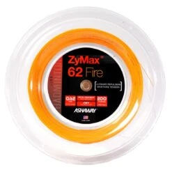Ashaway Badmintonsaite Zymax 62 Fire Orange 200m Rolle