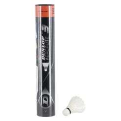 Dunlop Badmintonbälle Aeroflite No. 3 Naturfeder Weiss Dose 12er