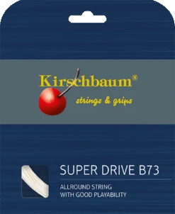Kirschbaum Badmintonsaite Super Drive B73 Weiss 10m Set