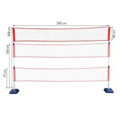 Nils Camp Freizeitset NT300 (inkl. Netz, Schläger, Federball, Volleyball, Tennisball) -Badmintonschläger Geschäft Nils Camp Freizeitset NT300 14 40 009 5 600x600 1