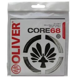 Oliver Badmintonsaite Core 68 Weiss 10m Set