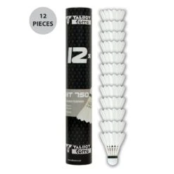 Talbot Torro Badmintonbälle HIT 750 Naturfeder Weiss Dose 12er