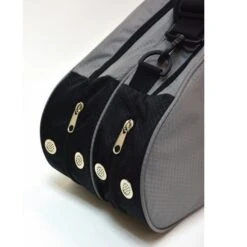 Talbot Torro Racketbag (Schlägertasche, 2 Hauptfächer, Rucksackfunktion) Schwarz/grau -Badmintonschläger Geschäft Talbot Torro Racketbag Schlaegertasche schwarz 65071 7 735x735 1