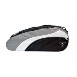 Talbot Torro Racketbag (Schlägertasche, 2 Hauptfächer, Rucksackfunktion) Schwarz/grau -Badmintonschläger Geschäft Talbot Torro Racketbag Schlaegertasche schwarz 65071 8 1200x1200 1