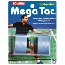 Tourna Mega Tac Badminton Overgrip 2er Blau