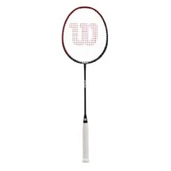 Wilson Badmintonschläger Strike (grifflastig, Mittel) Schwarz - Besaitet - -Badmintonschläger Geschäft Wilson WR091810H Striker Badmintonschaeger202 1200x1200 1