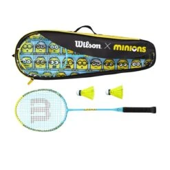 Wilson Federball-Freizeitset JUNIOR Minions (2x Schläger, 2x Bälle, 1x Tasche)