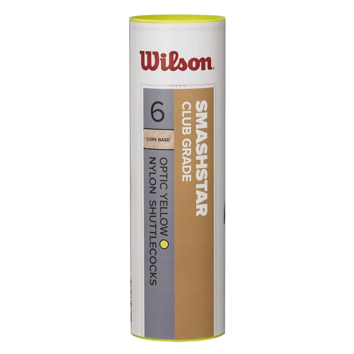 Wilson Badmintonbälle Smashstar Nylon Gelb Dose 6er 3 Wilson Badmintonbälle Smashstar Nylon Gelb Dose 6er