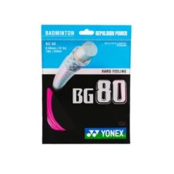 Yonex Badmintonsaite BG80 (Kontrolle+Touch) Pink 10m Set