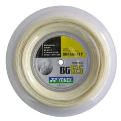 Yonex Badmintonsaite BG 65 0.70 (Allround+Haltbarkeit) Natur 500m Rolle