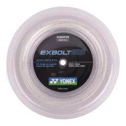 Yonex Badmintonsaite Exbolt 65 (Kontrolle) Weiss 200m Rolle