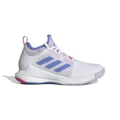 ADIDAS PERFORMANCE Adidas Hallen-Indoorschuhe CrazyFlight Mid 2023 Weiss/hellblau Damen -Badmintonschläger Geschäft adidas HQ3489 CrazyFlight Mid Damen202 1200x1200 1